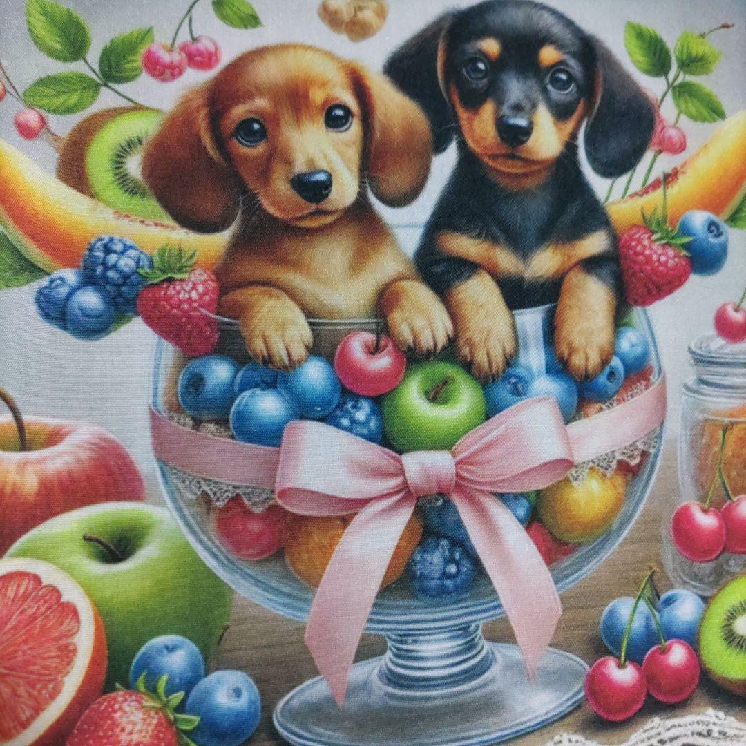 ⑧パネル生地15枚☆ダックスフンド18cm✕18cm - メルカリ