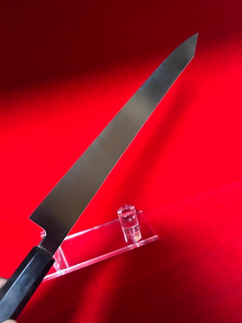 包丁　切柳刃付　尺　鏡面仕上げ　切味抜群　鬼反り　箱付　未使用品