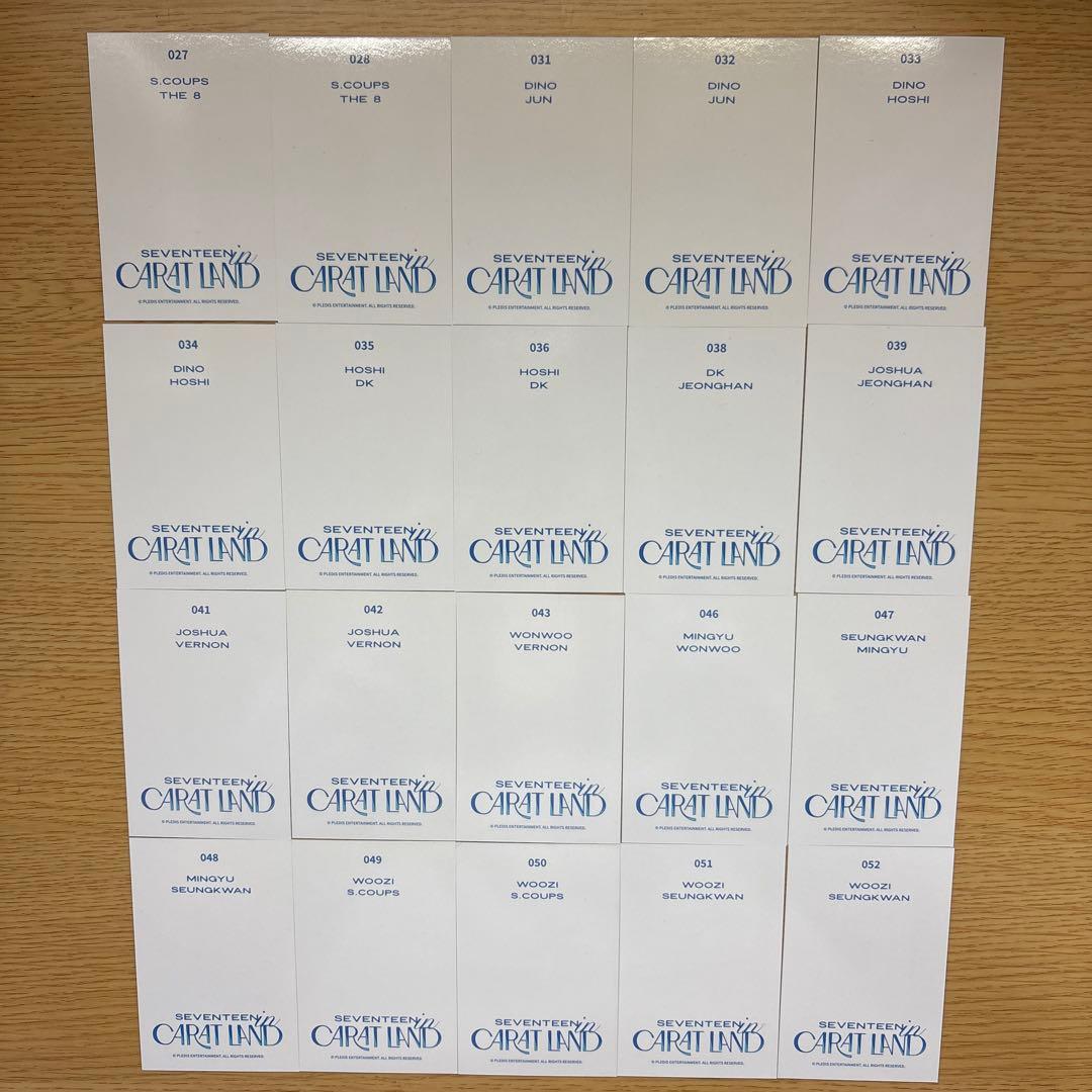 SEVENTEEN CARAT LAND 2021 トレカ ペア - メルカリ