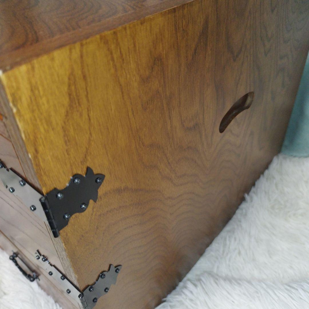 美品　レトロ　小袖机　けやき　小物入れ　箪笥