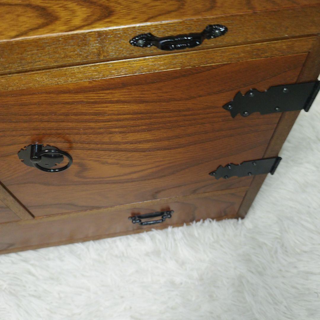 美品　レトロ　小袖机　けやき　小物入れ　箪笥