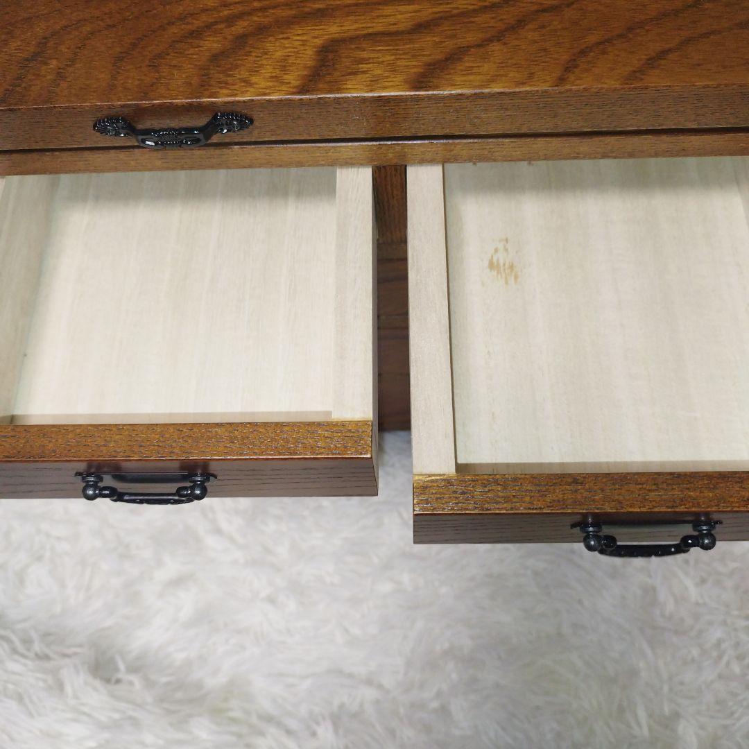 美品　レトロ　小袖机　けやき　小物入れ　箪笥