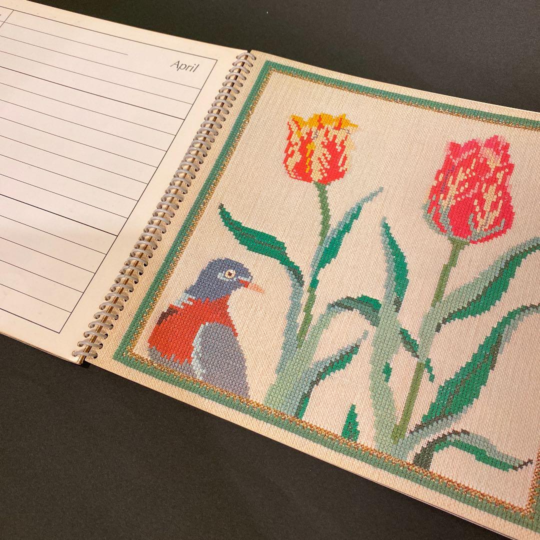 フレメカレンダー　1980 クロスステッチ　刺繍