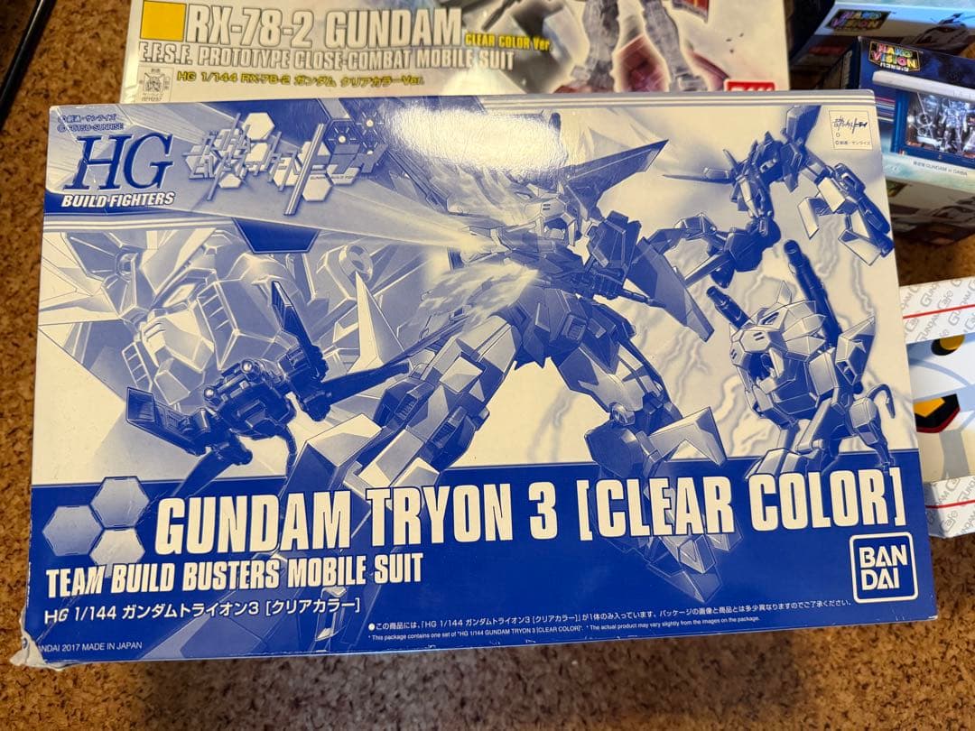 新品 HGBFガンダムトライオン3クリアカラーVer イベント限定 おまけ付