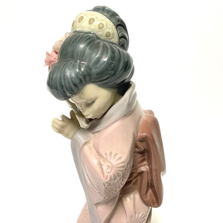 リヤドロ LLADRO 芸者 菊花扇子 日本人形 陶器人形