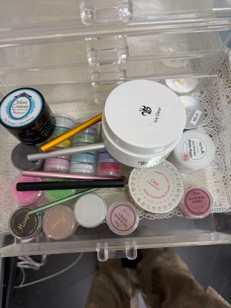 有色ラメ入りアクリルパウダー 116個セット