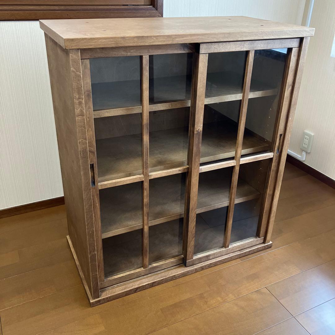 Belle Maison あたらしくて懐かしい　水屋箪笥風引戸キャビネット