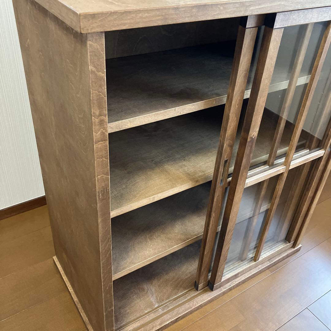 Belle Maison あたらしくて懐かしい　水屋箪笥風引戸キャビネット