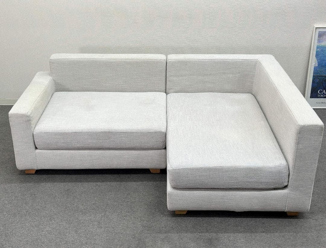 HUKLA/フクラ■REGATO　コーナーソファ　2人掛け　カウチ　ライトグレー