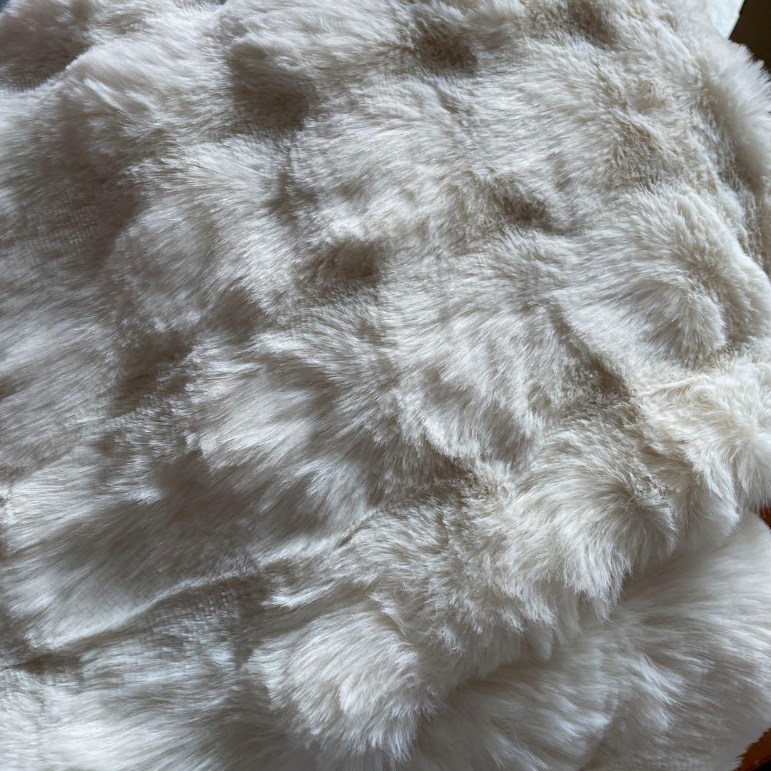 ホワイト フリース シングルカバーセット