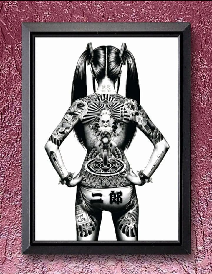 大友昇平・アート【A4サイズ写真ポスターフレーム付き4点セット】ポスター