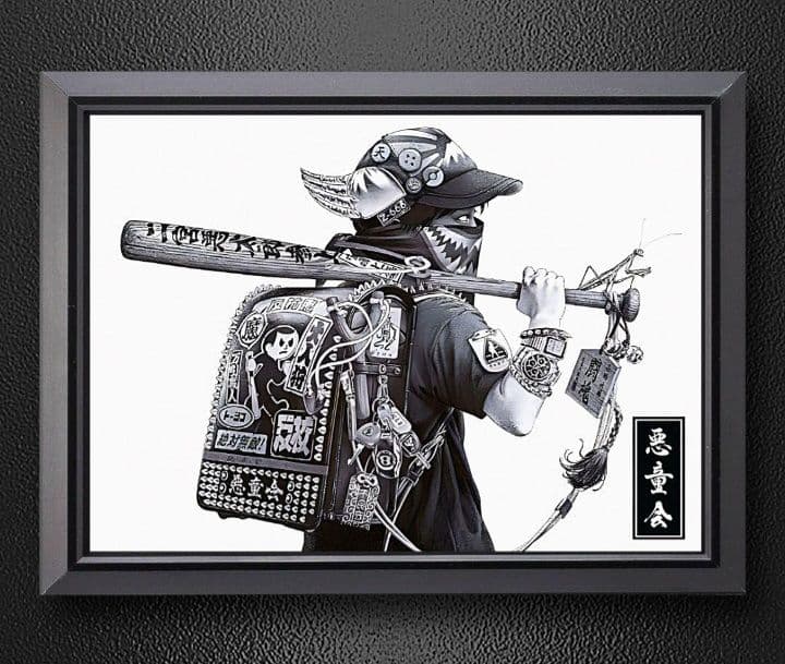 大友昇平・アート【A4サイズ写真ポスターフレーム付き4点セット】ポスター