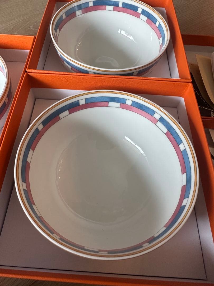 エルメス 陶器のボウル ￼3点セット 新品未使用