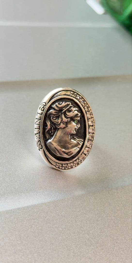 BV20　SAINTS 925銀製 リング 女神 カメオ　リング指輪