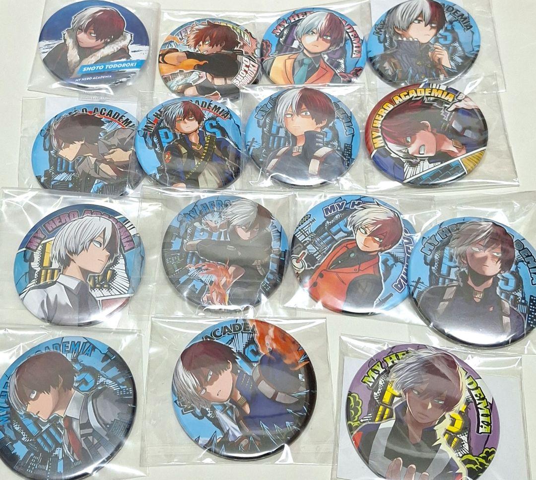 僕のヒーローアカデミア 原作 コレクション 缶バッジ 轟焦凍 15点