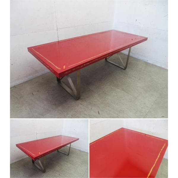 美品□名作□ロックストーン□ウルシ□岩倉榮利□ダイニングテーブル