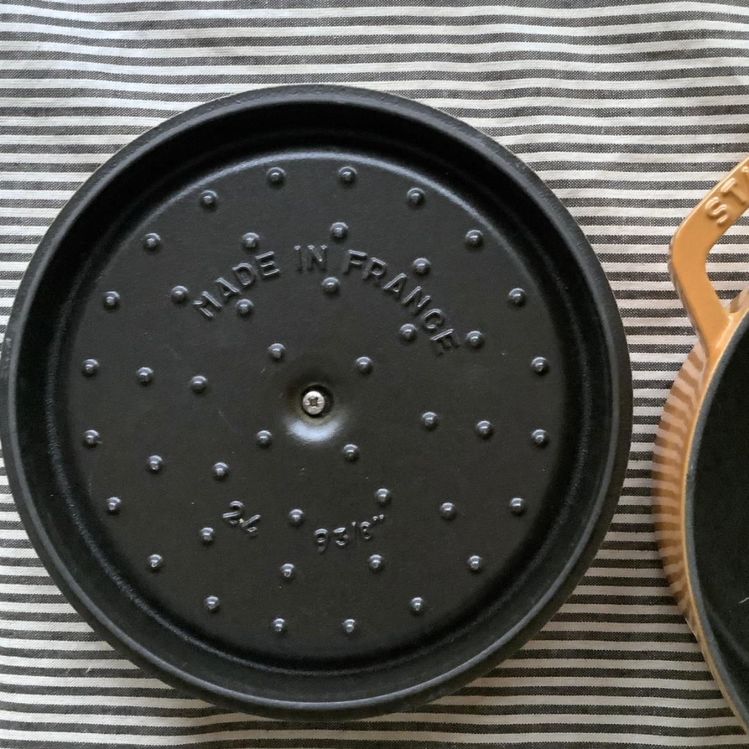 フランス直輸入】ストウブ ココットロンド 24センチ マスタード色