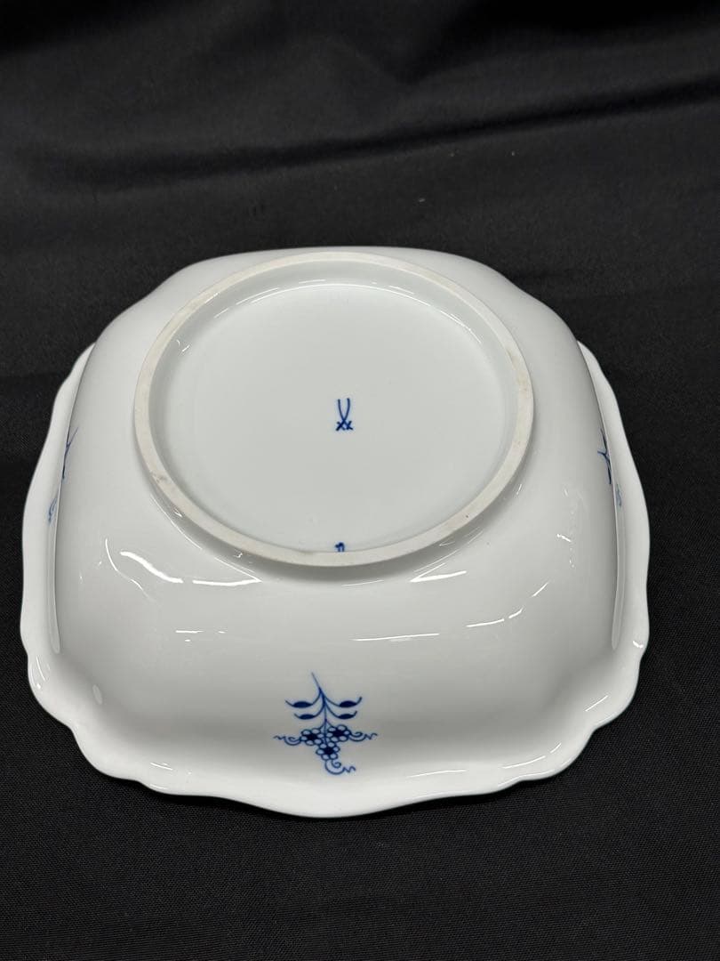 美品】meissen マイセン ブルーオニオン スクエア 23cm ボウル - メルカリ