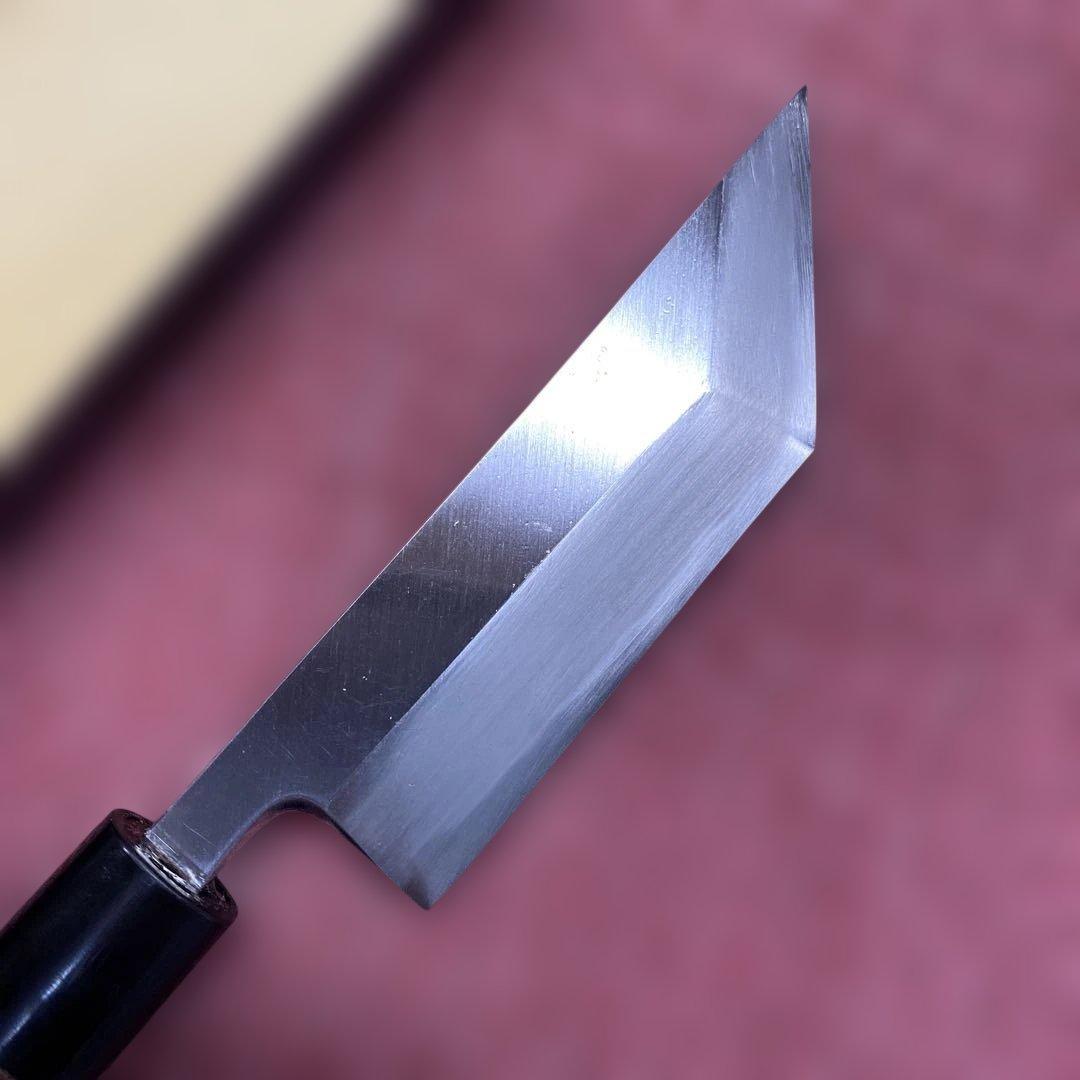 白ニ鋼　うなぎ裂き包丁　120㎜　4寸