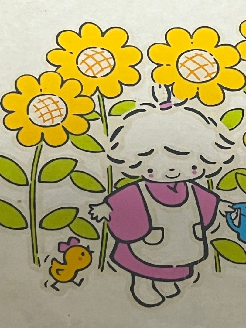 昭和レトロ　1976年　サンリオ タイニーポエム　アイロンプリント　レア　希少