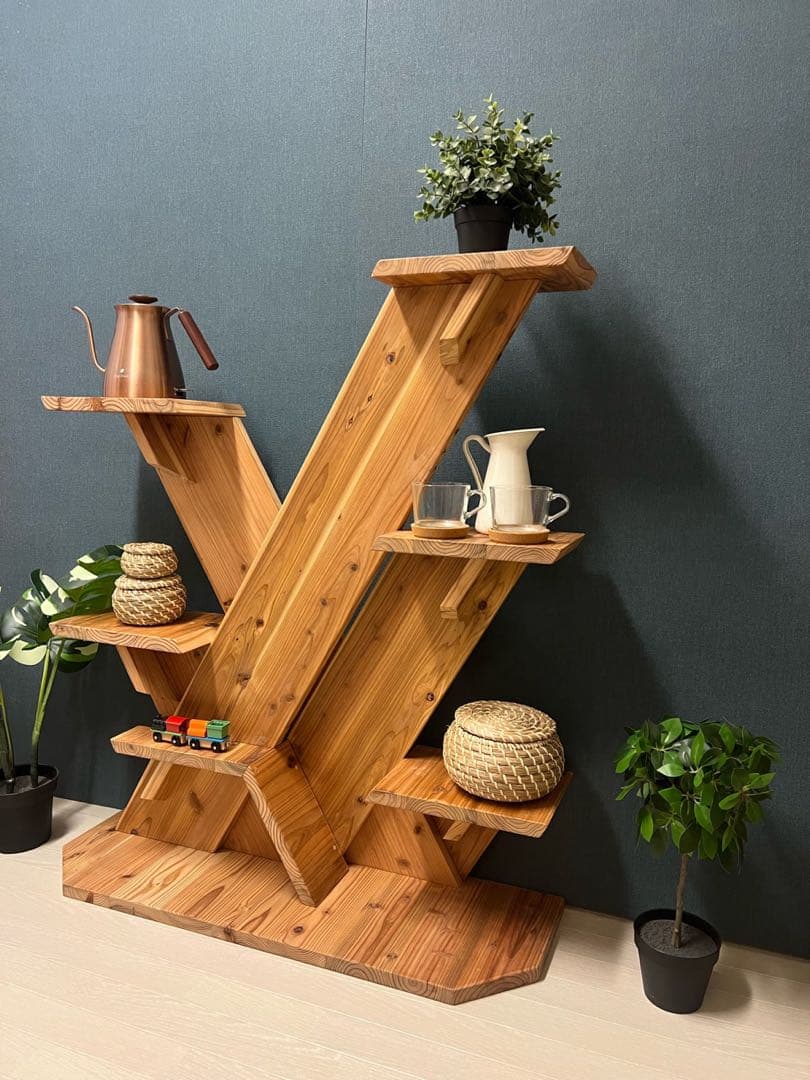 【在庫整理】 シェルフ アガベ 杉 90cm 30cm 105cm