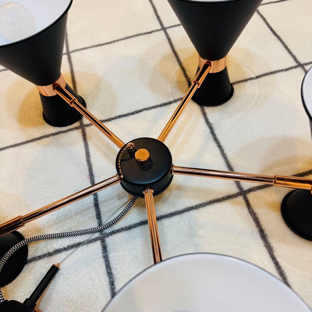 Francfranc ジガー ペンダントランプ 照明 ブラック ゴールド