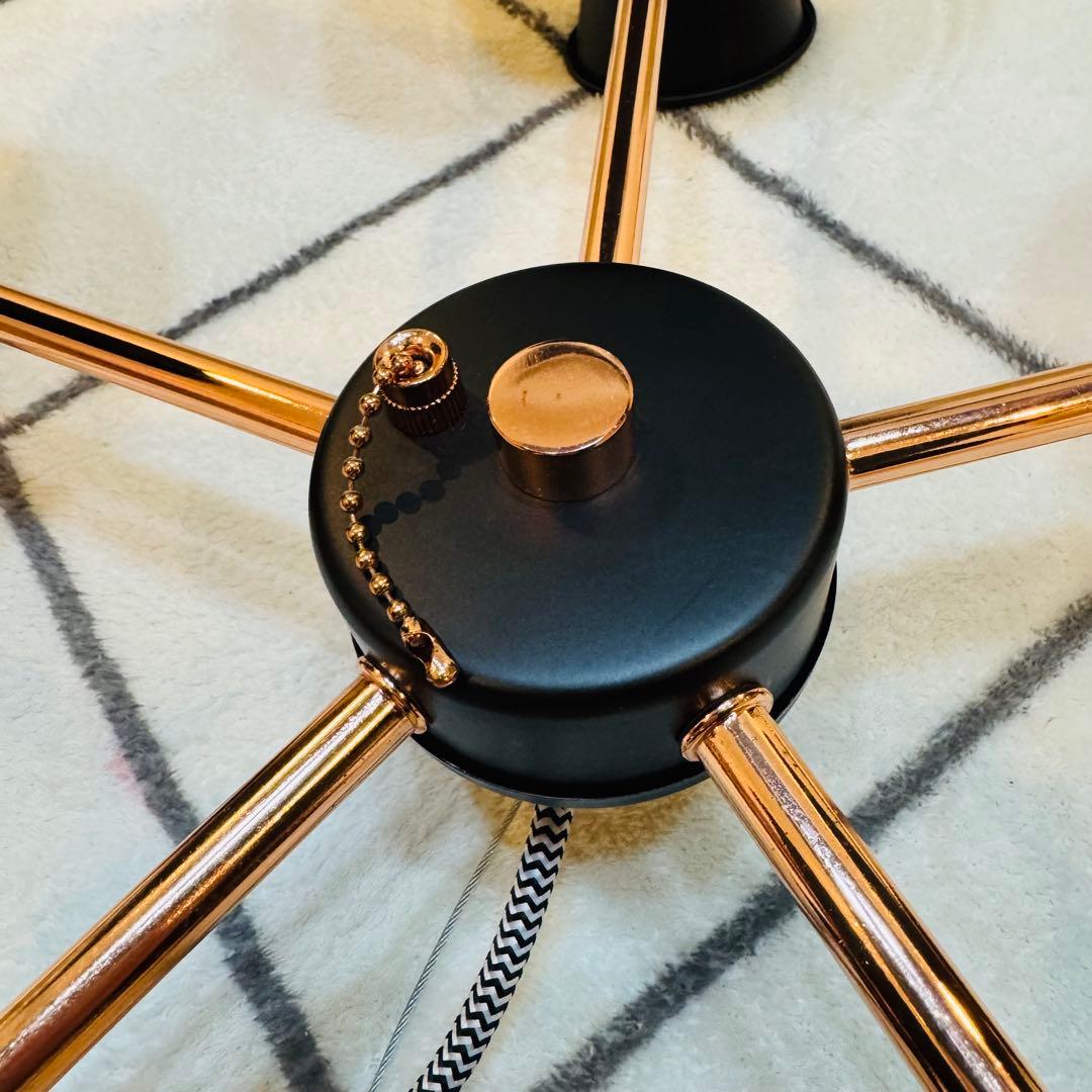 Francfranc ジガー ペンダントランプ 照明 ブラック ゴールド