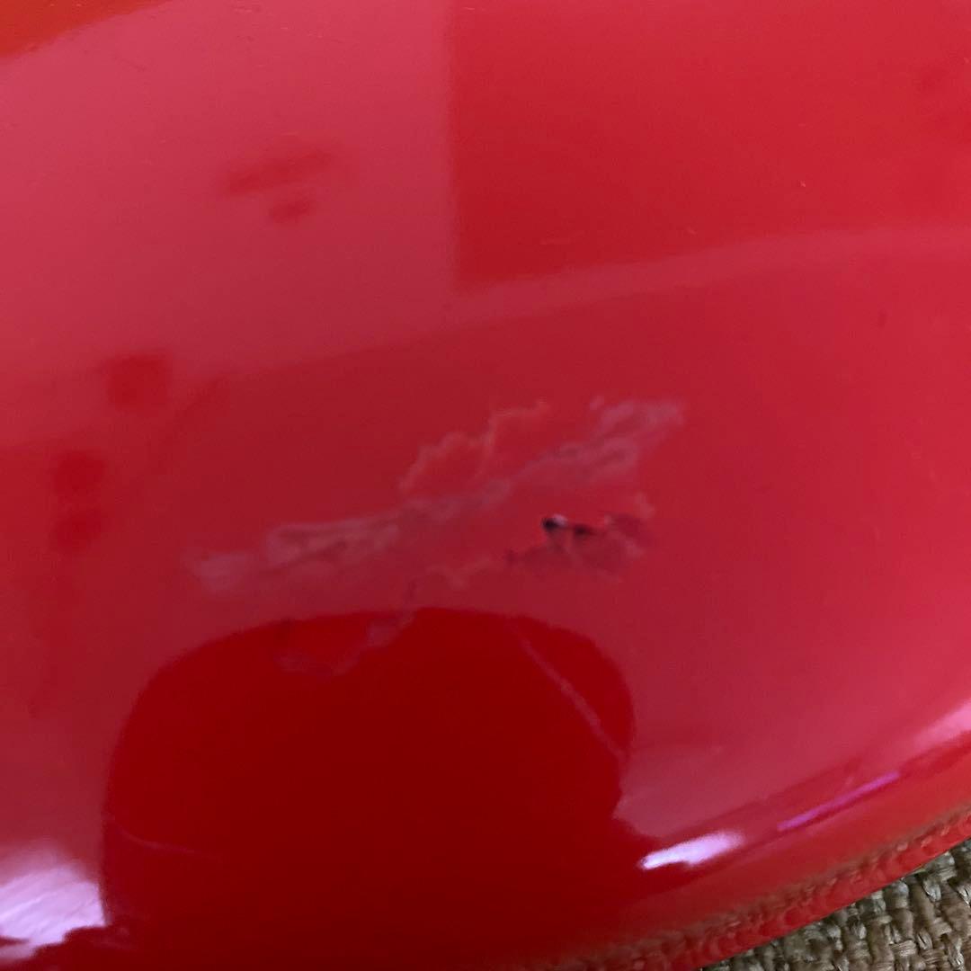 DANSK 赤いホーロー パエリアパン中型