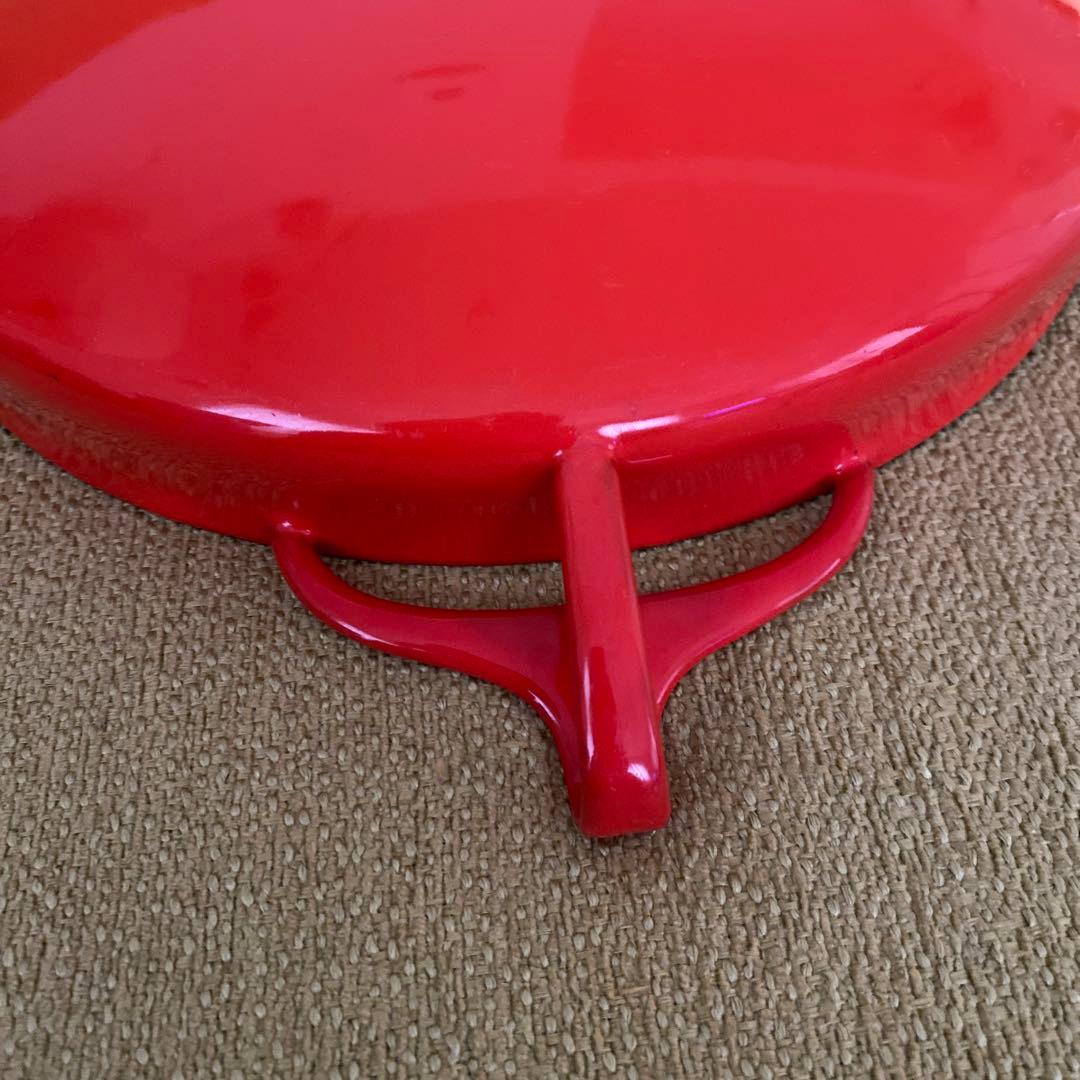 DANSK 赤いホーロー パエリアパン中型