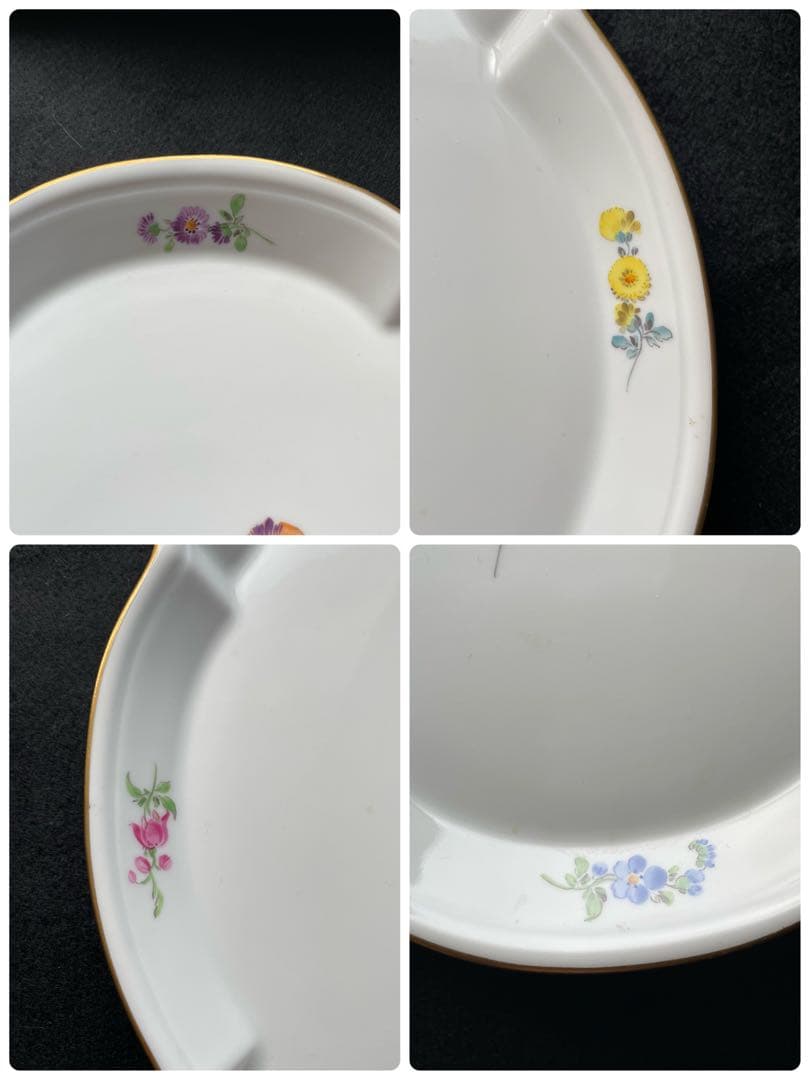 極美品マイセンmeissenオーバルプレート　ハンドペインティング　1級品