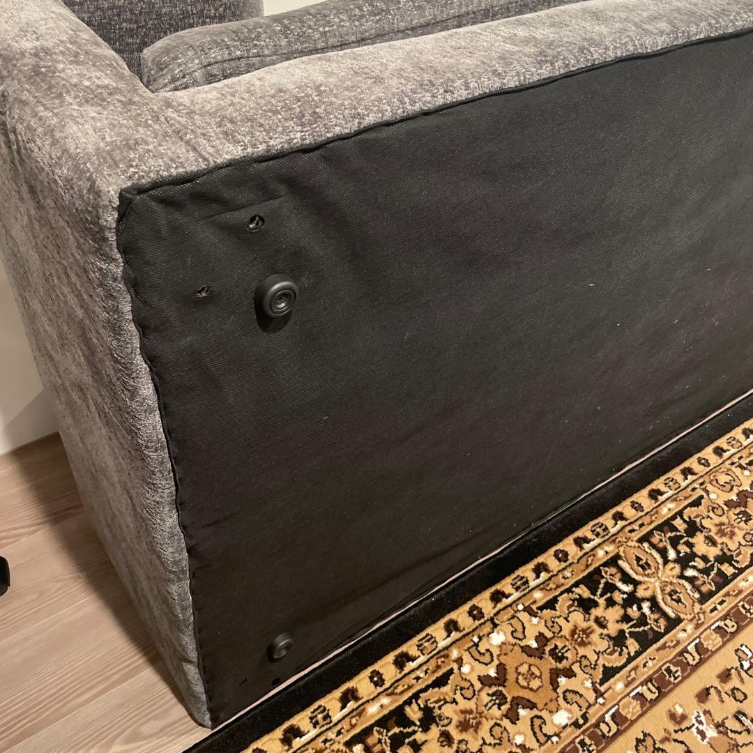 緊急値下げ！！モダンデコ　グレー ファブリックソファ