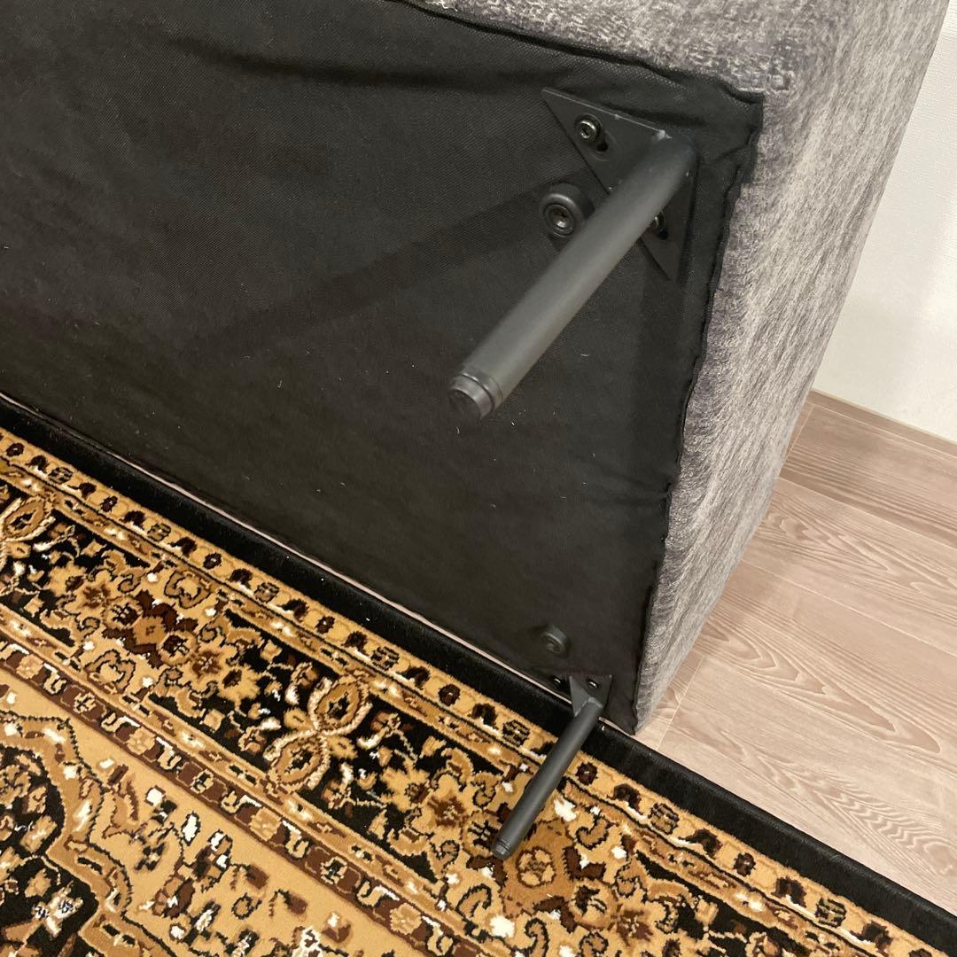 緊急値下げ！！モダンデコ　グレー ファブリックソファ