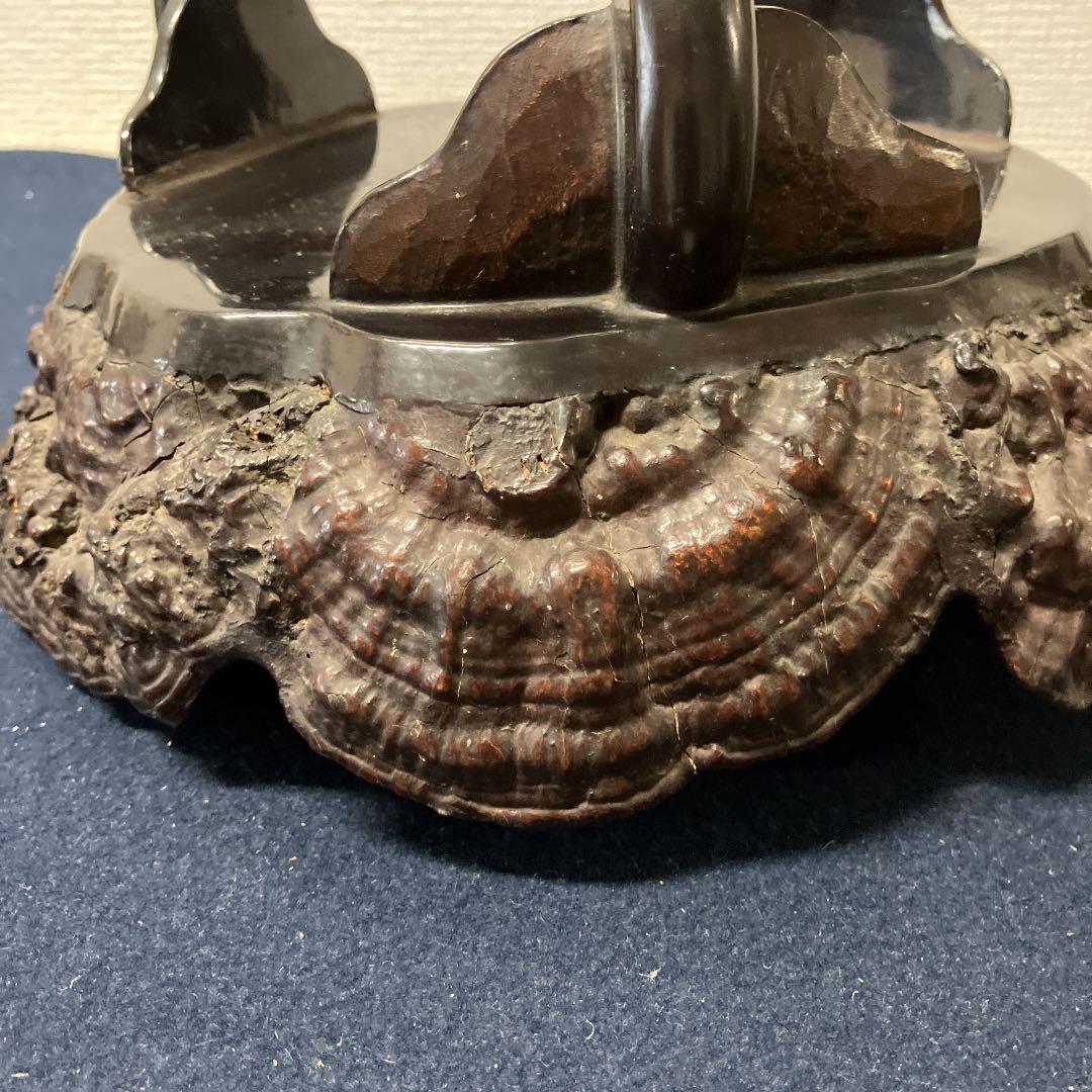 漆器　猿のこしかけの盛器