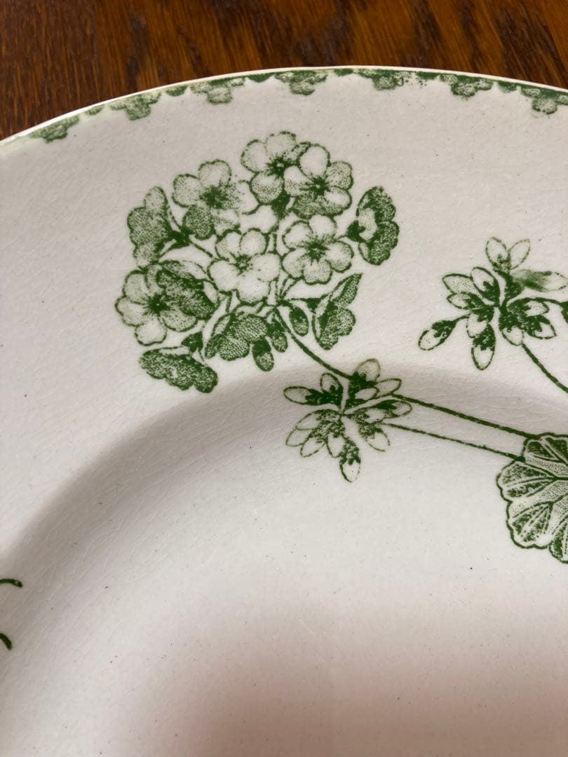 フランス陶器☆サルグミンヌ ゼラニウム オーバルプレート 大皿