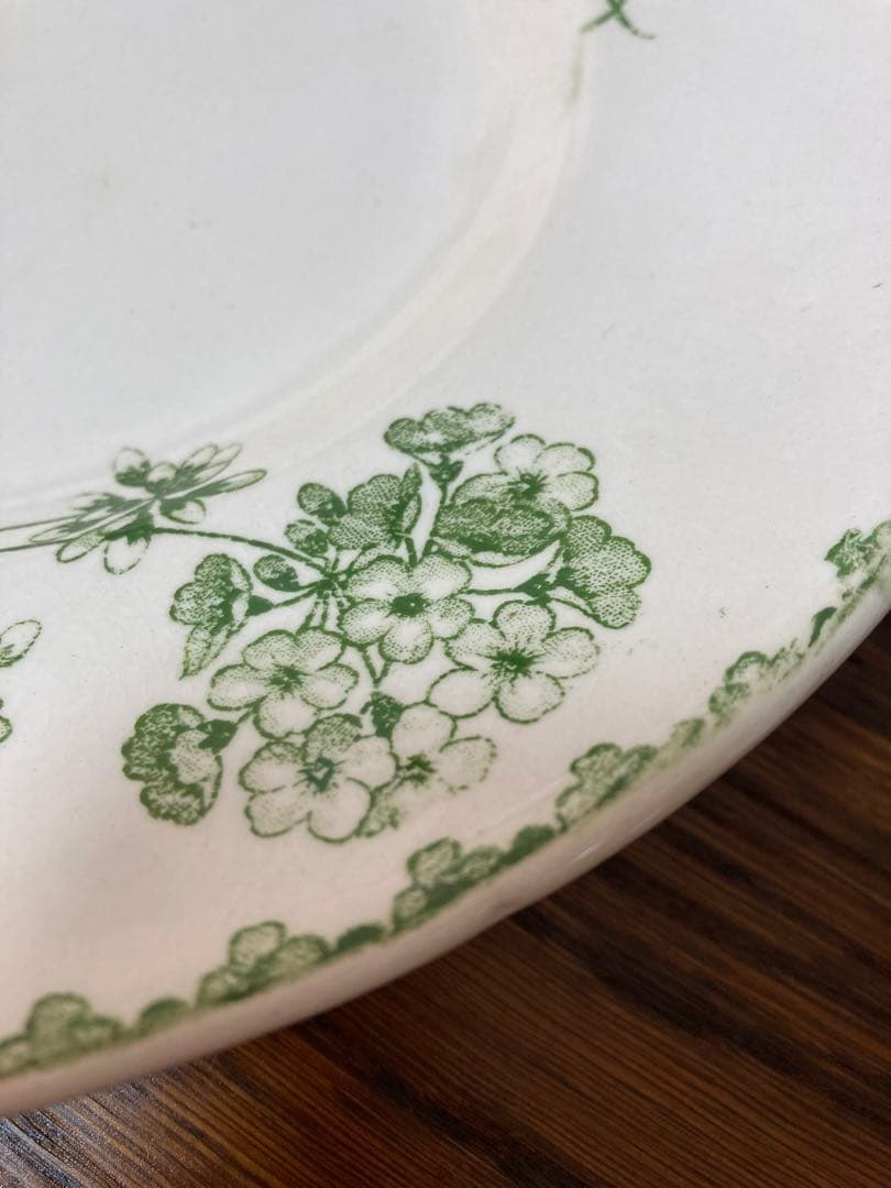 フランス陶器☆サルグミンヌ ゼラニウム オーバルプレート 大皿