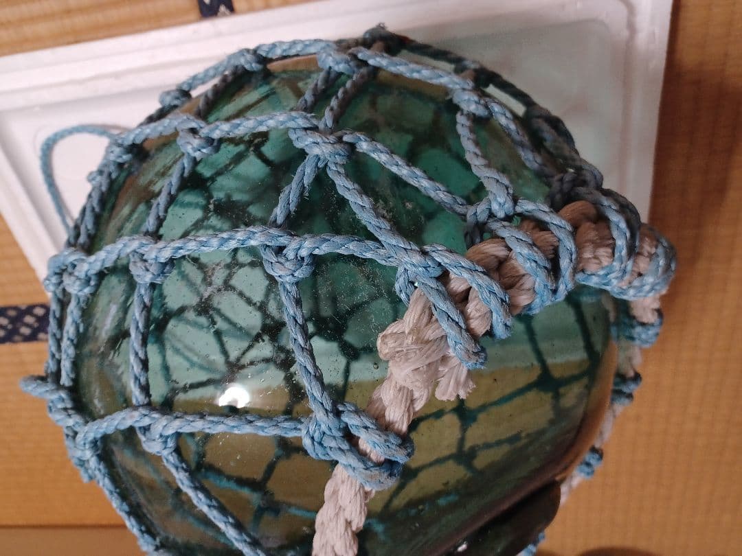 ガラス浮き玉　刻印あり