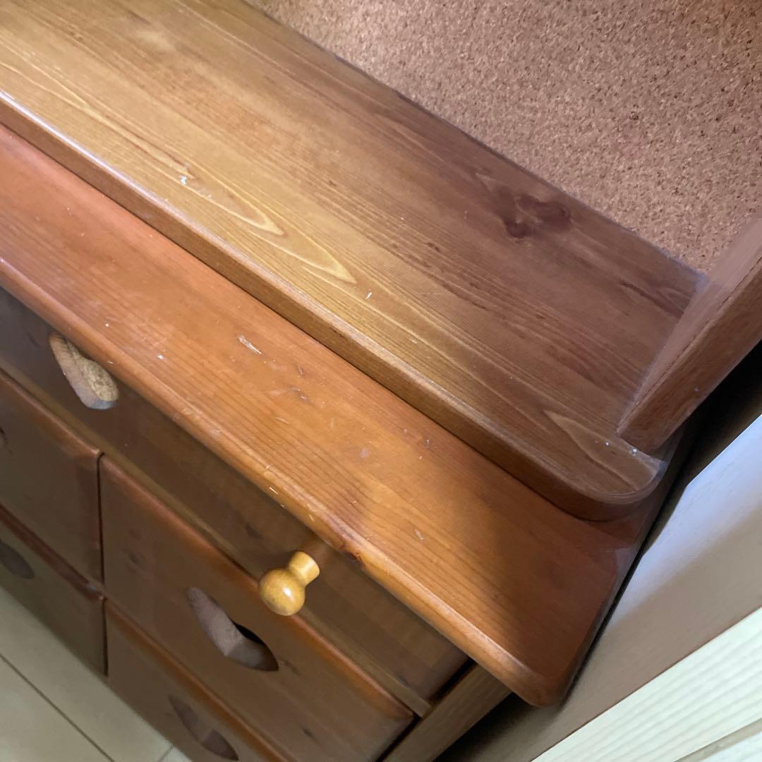 ハート チェスト キャビネット 棚 上部分 北欧 ２個１セット 収納家具