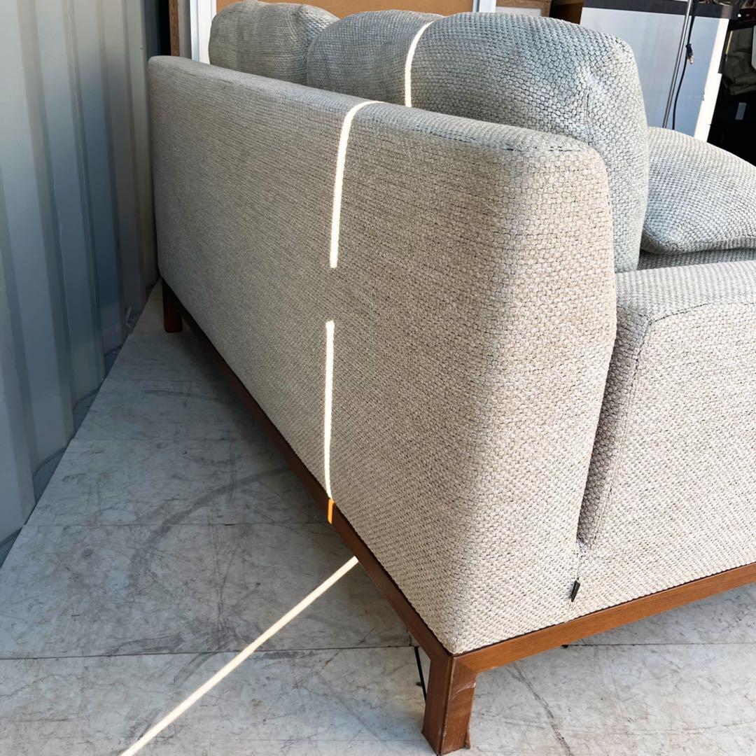 取付無料！カンディハウス クォード 右アーム北欧風ナチュラルファブリックソファ✨