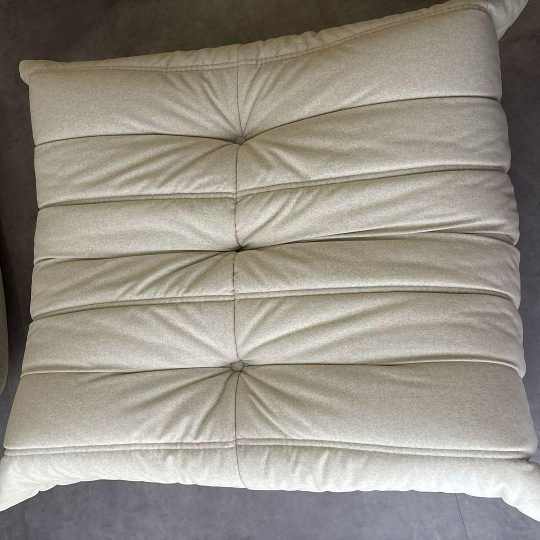 リーンロゼ 50周年限定　トーゴ パフのみ アイボリー ウレタン素材