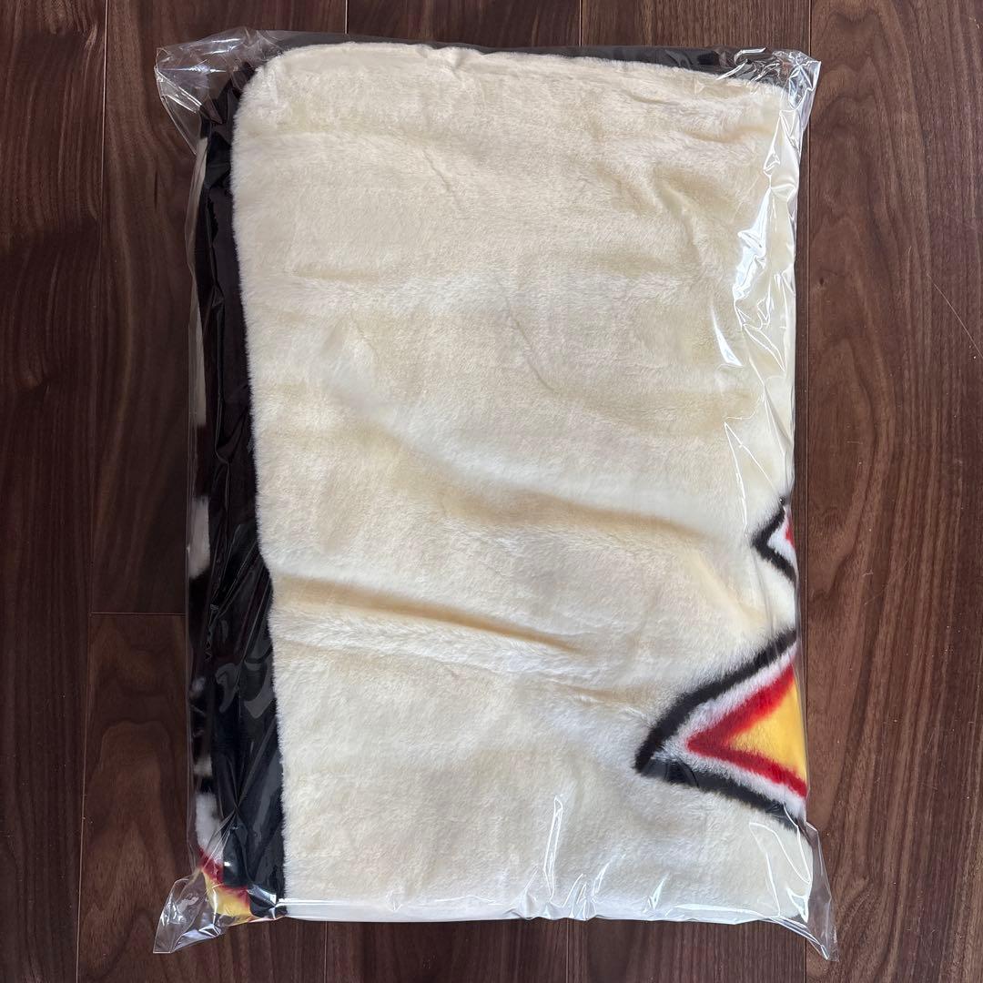 新品未使用　ヒステリックグラマーフリース素材ブランケット　白/黄色/黒