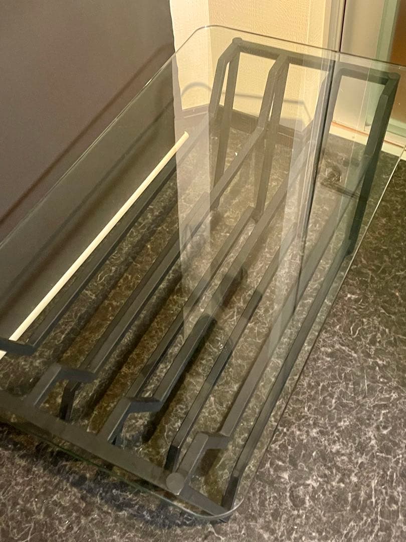 希少廃盤品 unico ウニコ VAC(バック) ガラス天板 センターテーブル