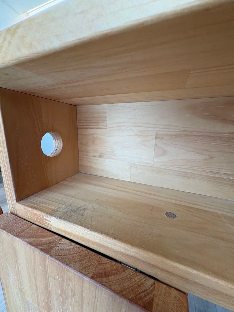 ネイルサロン開業　オーダーネイルデスク/作業台北欧ナチュラル無垢パイン材