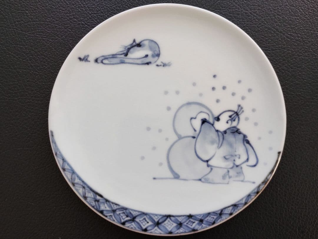 清水焼 2代目大野瑞昭作　銘々皿5枚セット