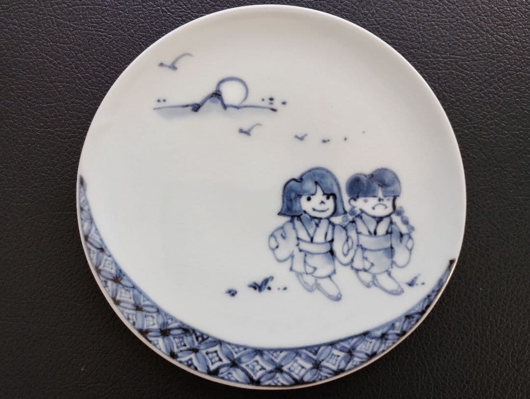 清水焼 2代目大野瑞昭作　銘々皿5枚セット