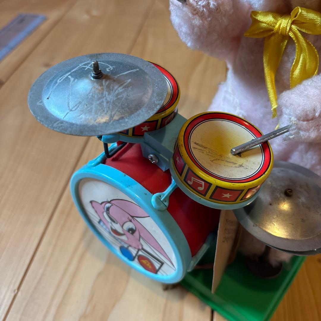 ま*る様 昭和レトロ ALPS リズムウサちゃん ドラムおもちゃ ウサちゃん