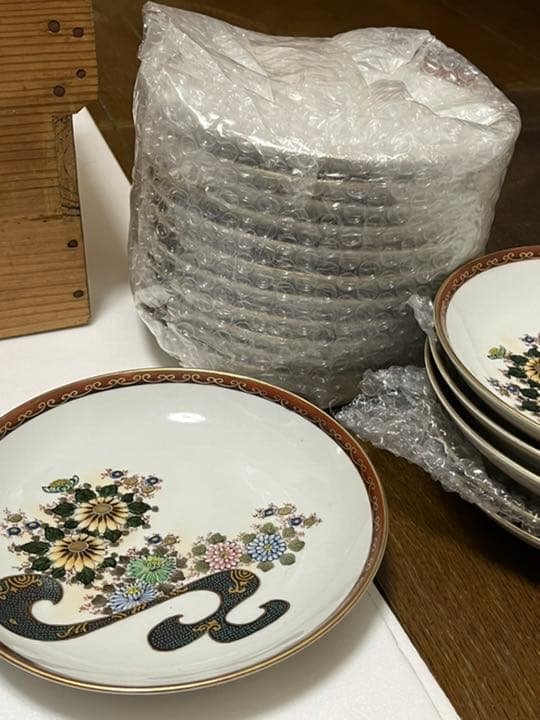 九谷晴山　6寸絵皿　20枚セット　箱入り