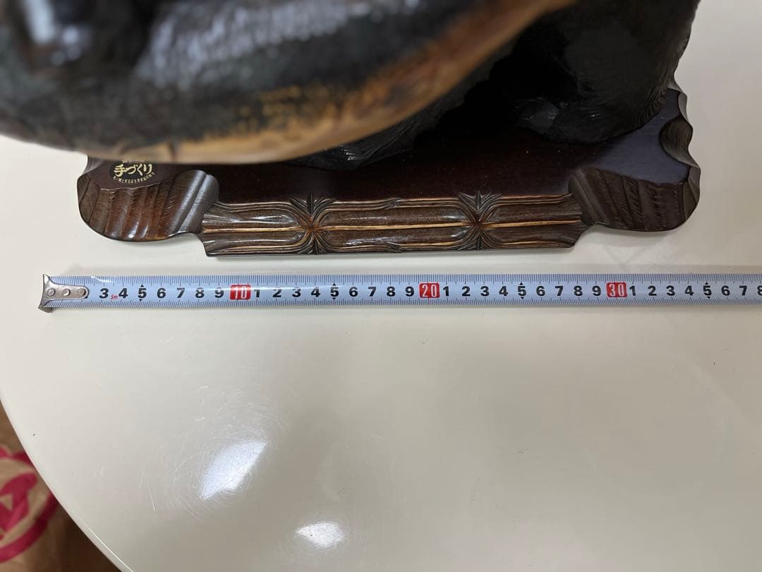 ドーホク　北海道　アイヌ名作　クマと魚の彫刻