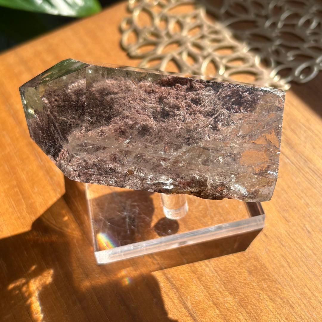 天然石 ガーデンクォーツ フリーフォーム置物166g