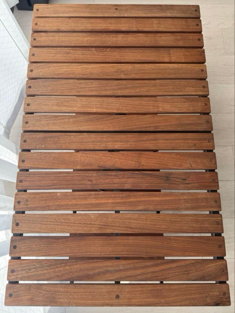 ウォルナットアイアンテーブル　オーダーメイド品