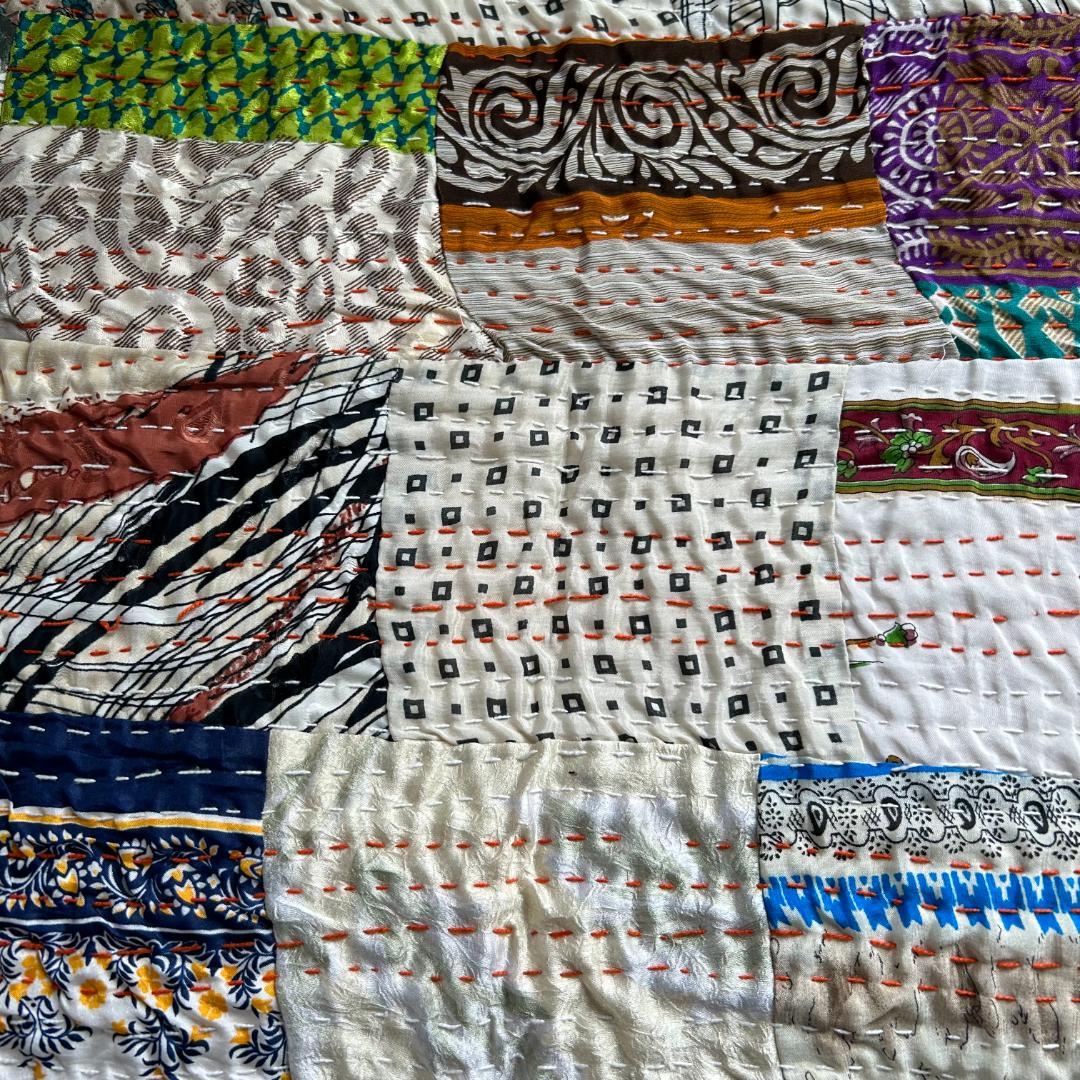 インド ラリーキルト カンタキルト ヴィンテージ パッチワーク